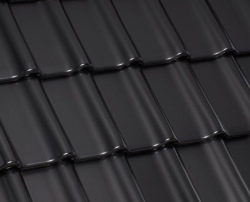 schwarz satiniert/trend glasur