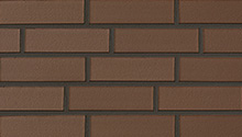  Braun , braun glatt ⋅ Keramikfassade