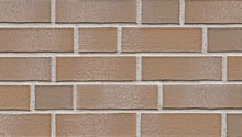  Tegel, braun beige weiß geschlämmt ⋅ Keramikfassade