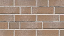  Tegel, braun beige weiß geschlämmt ⋅ Keramikfassade